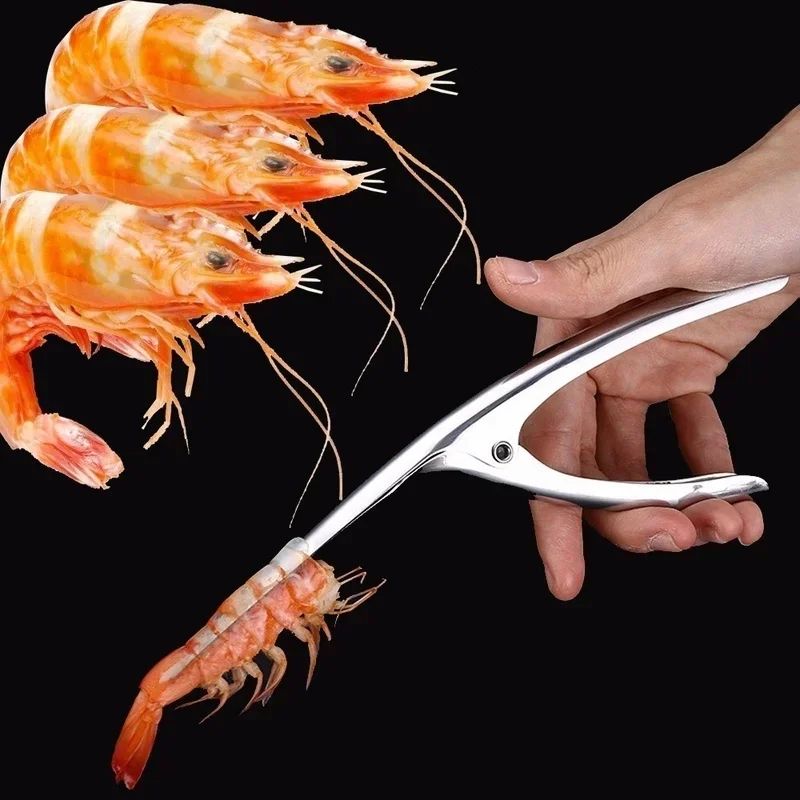 Stainless Steel Shrimp Peeler and Deveiner Tool for Prawns and Seafood