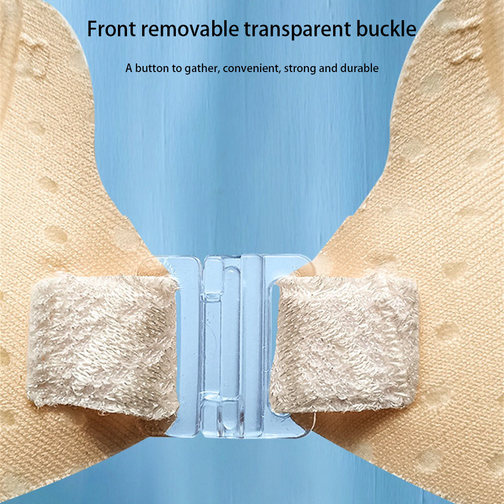 Womens Bra Invisible Push Up Bra, Reusable Silicone Backless Strapless Bra, Seamless Front Closure, Sticky Self-Adhesive