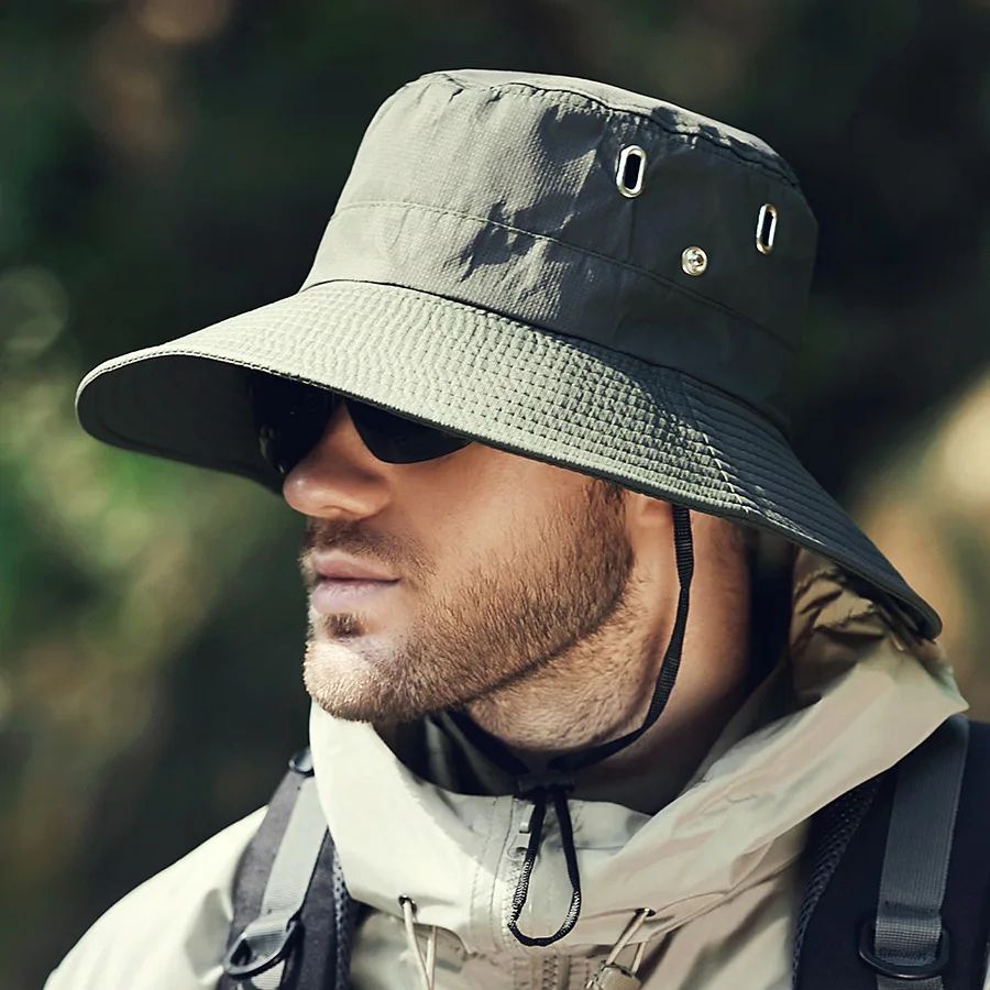 All-Day UV Shield Wide Brim Bucket Hat for Fishing, Hiking & Outdoor Summer Protection