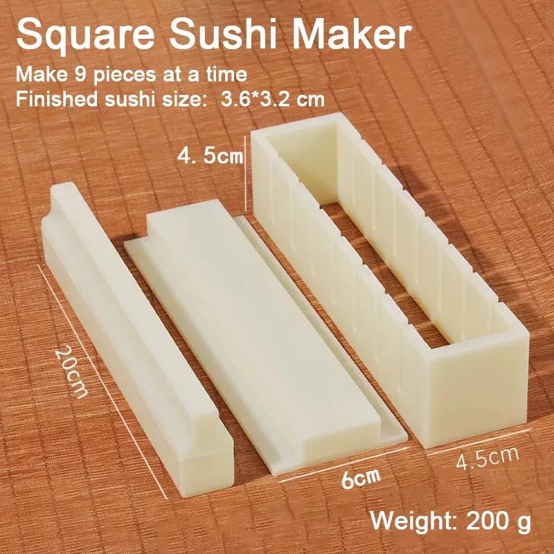 EasyRoll Sushi Maker Kit – 3-in-1 Sushi Roll Maker & Onigiri Mold Set