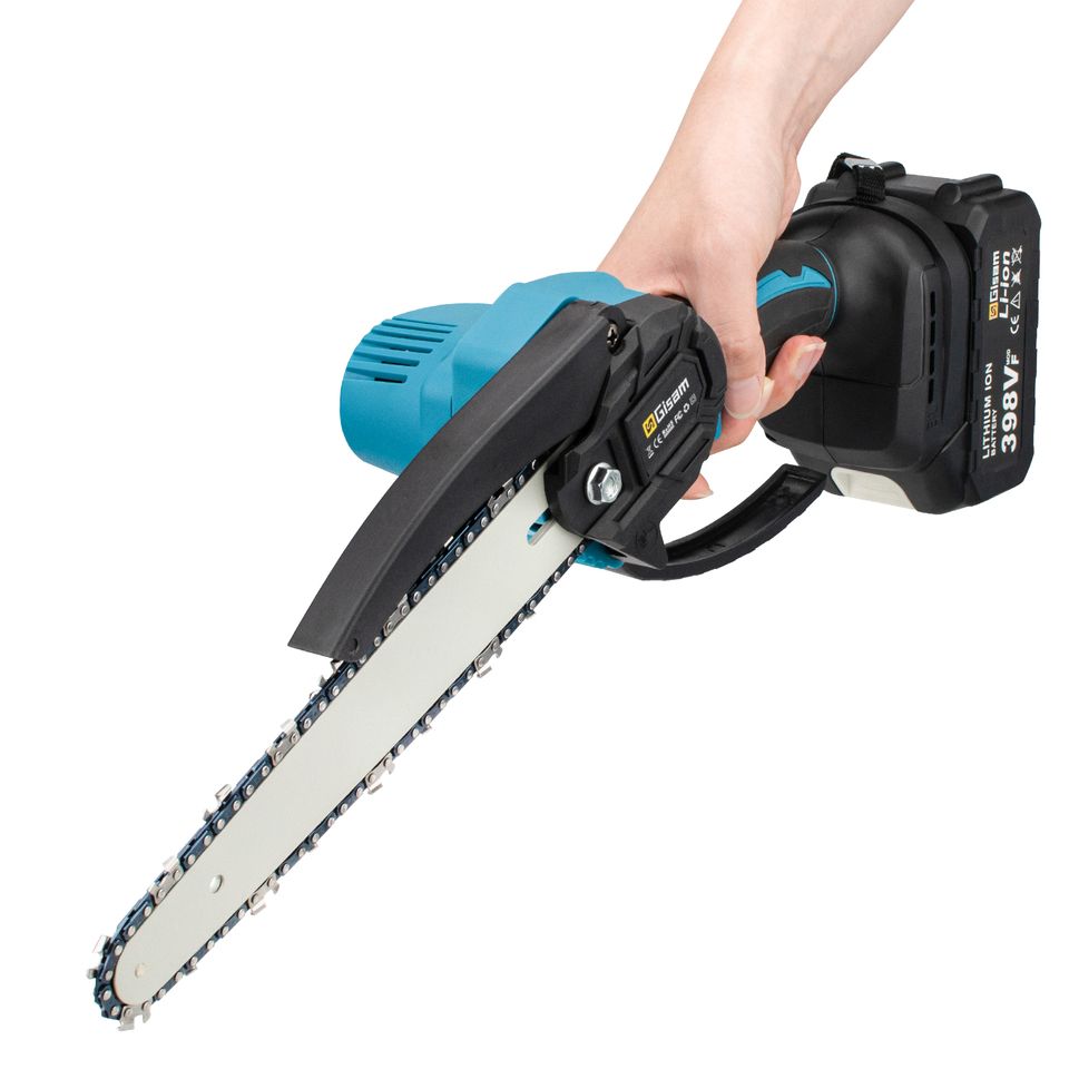 Gisam 8-Inch Brushless Cordless Chainsaw – Lightweight Handheld Electric Saw Compatible with Makita