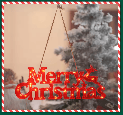 Merry Christmas LED Letter Light String – Festive Fairy Garland for Holiday Home Decor