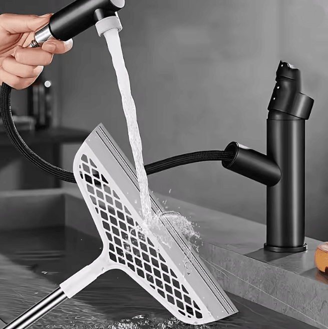 FlexSweep Magic Silicone Broom Double Sided Scraper with Detachable Head