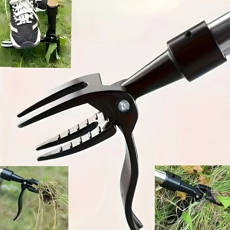 Professional 4-Claw Weed Tool Head – Heavy-Duty Root Extractor for Tough Garden Maintenance
