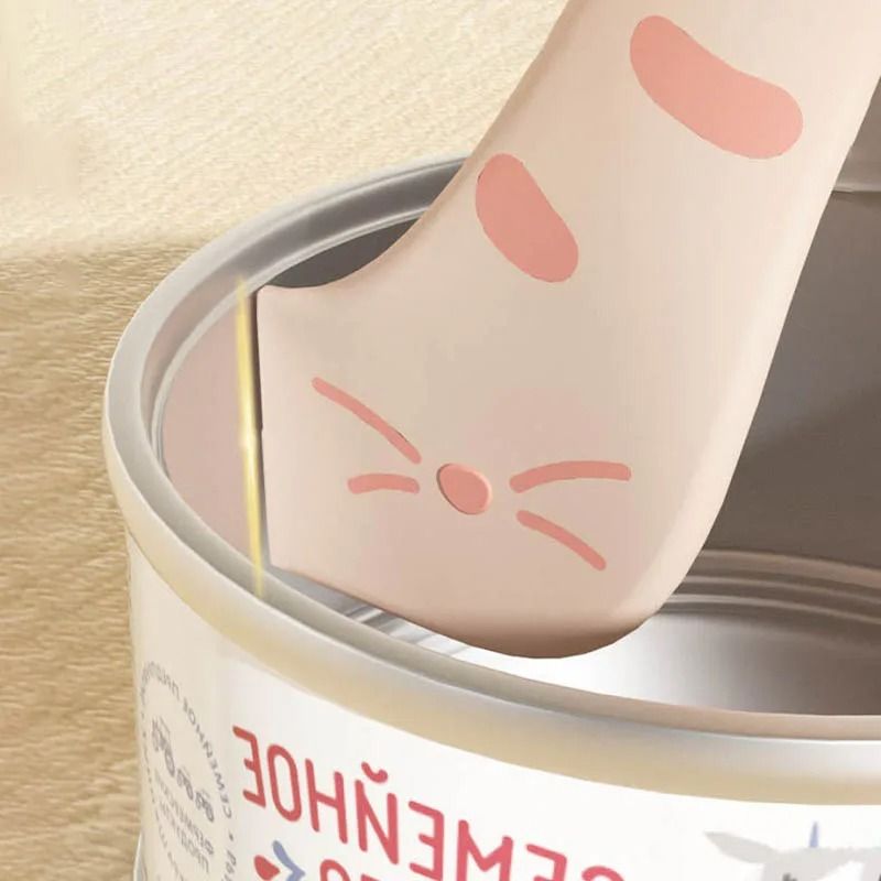 Multifunction Pet Feeding Spoon with Silicone Can Lid and Opener