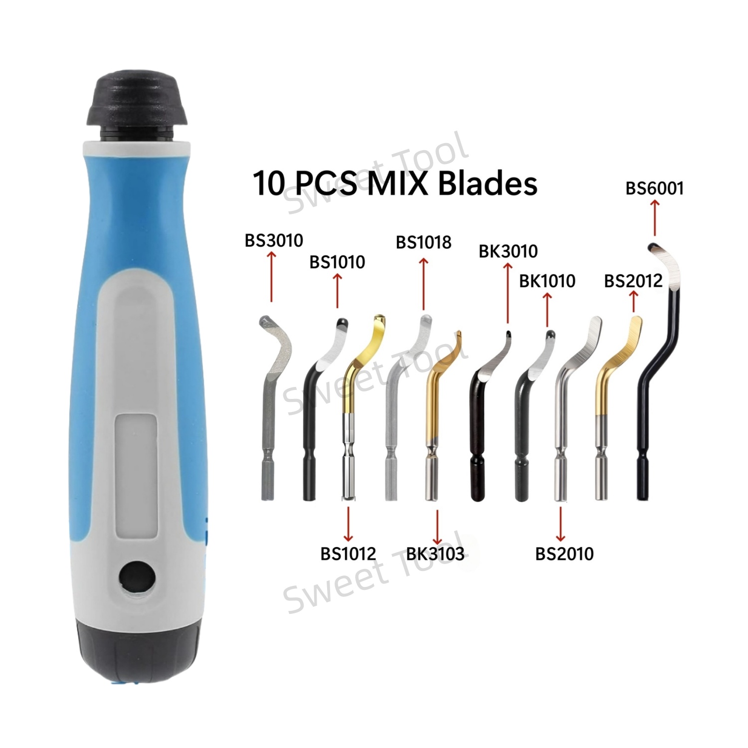 Deburring Tool Kit, Rotary Burr Remover, Blades for Copper and Aluminum