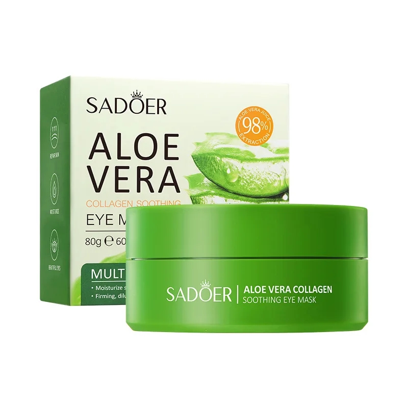 Aloe Vera Collagen Eye Mask – Anti Dark Circles & Firming Eye Patches for Skin Care