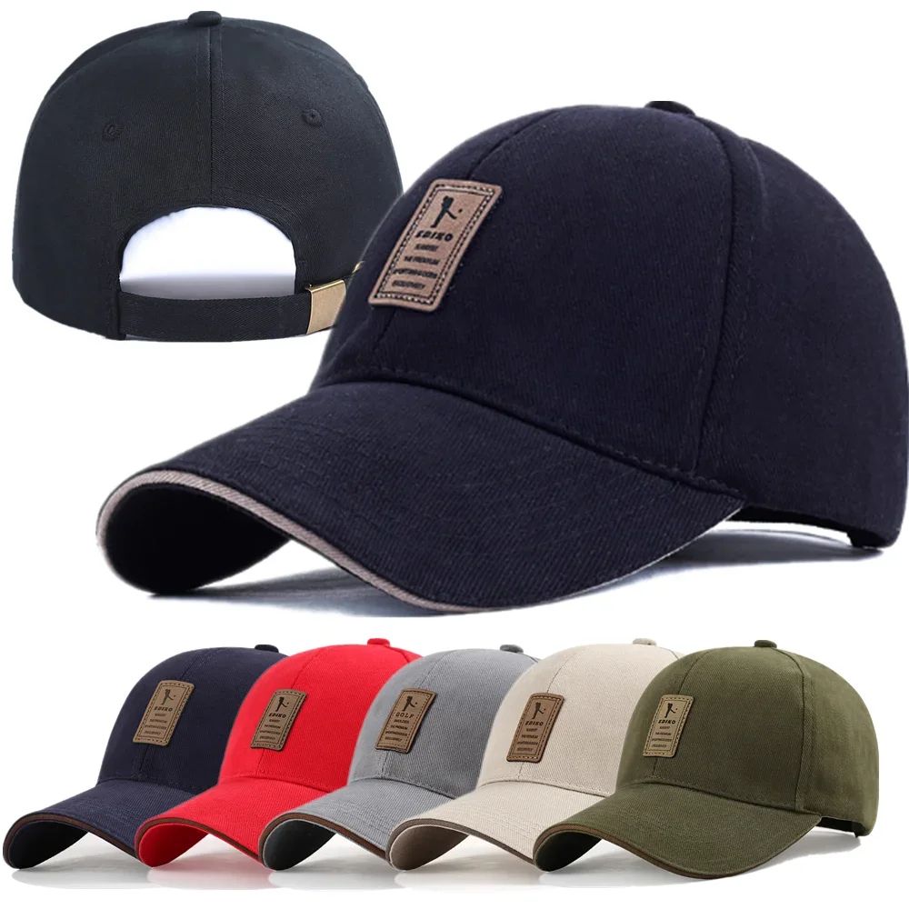 Unisex Adjustable Baseball Cap for Outdoor Sports - Breathable Sun Hat for Golf, Casual Wear, All-Season