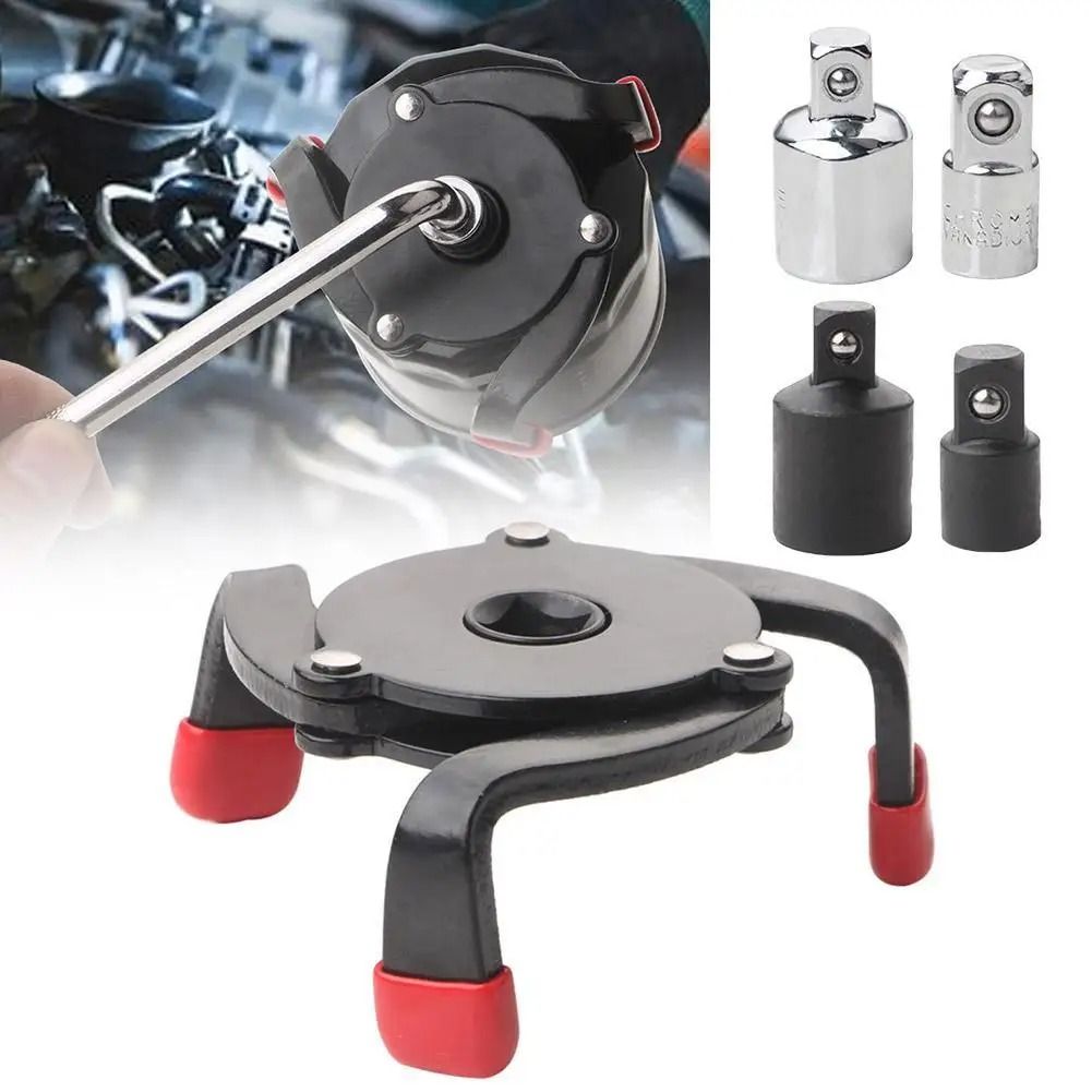 Universal 3 Jaw Oil Filter Remover Adjustable Oil Filter Wrench Tool