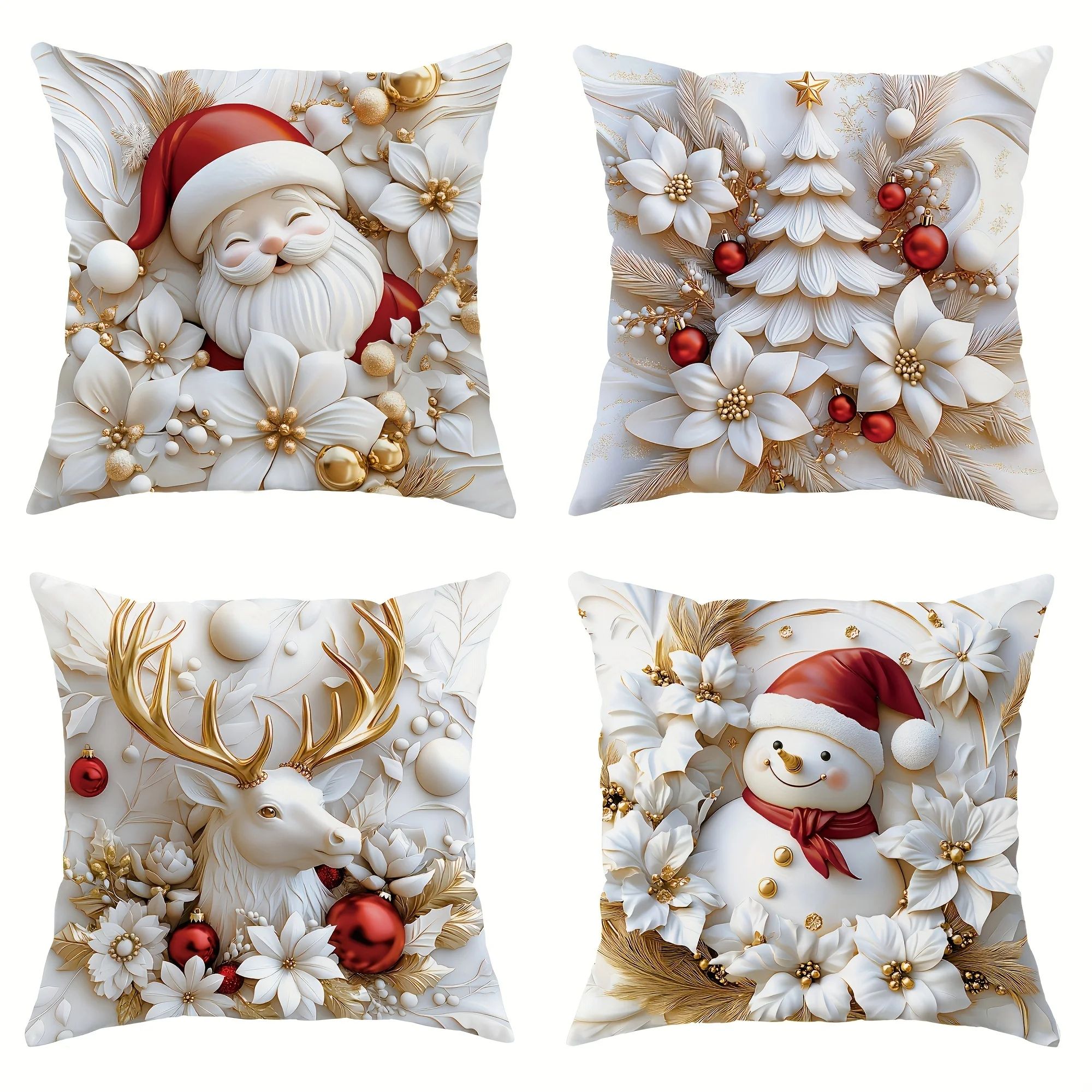 Christmas Velvet Pillow Cover Set