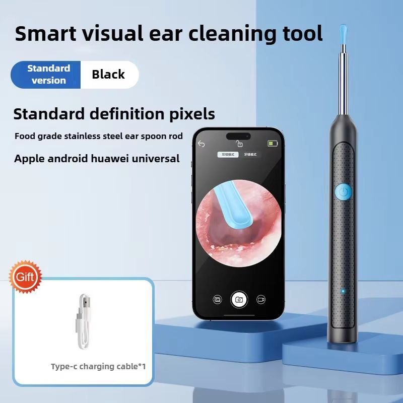 Wireless Ear Cleaner with 8MP Camera – Rechargeable Ear Wax Removal Kit with Ear Spoon