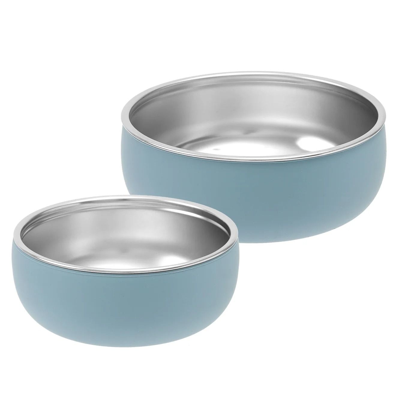 Double Layer Stainless Steel Pediatric Feeding Bowl Set