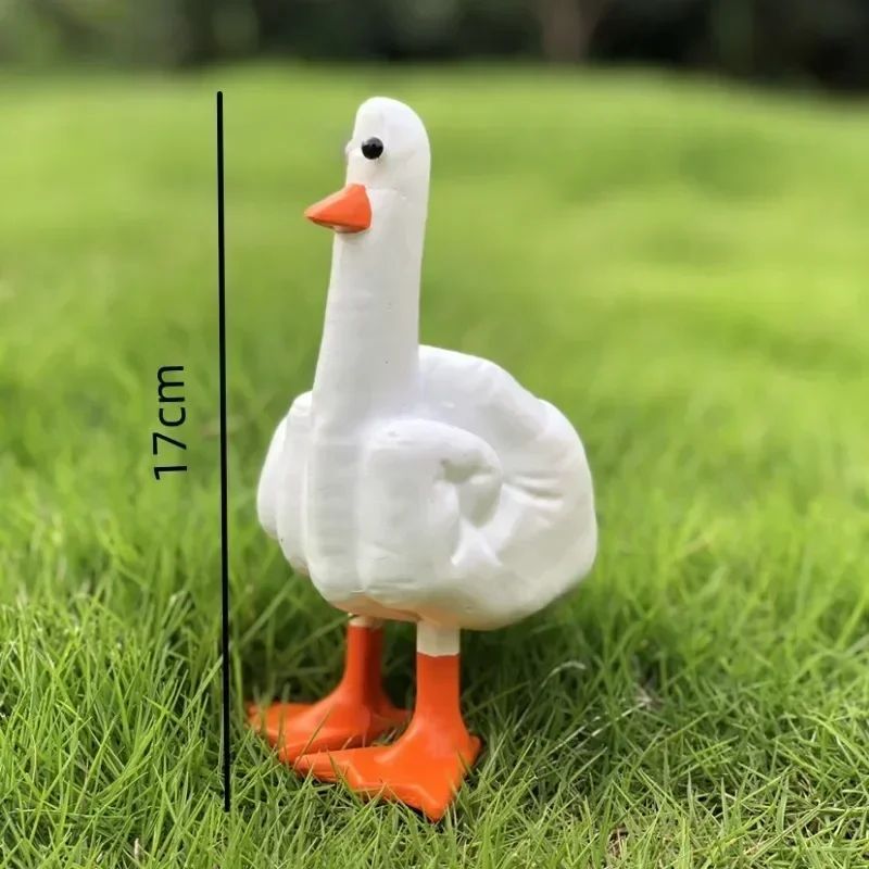 Funny Middle Finger Duck Statue