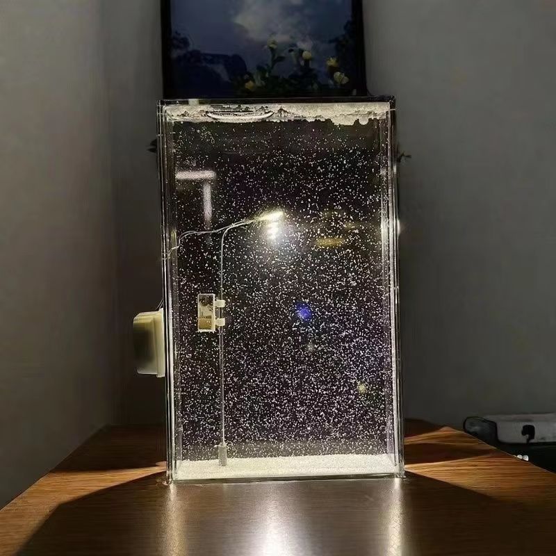 DIY Snow Scene Street Lamp Flowing Night Light Kit