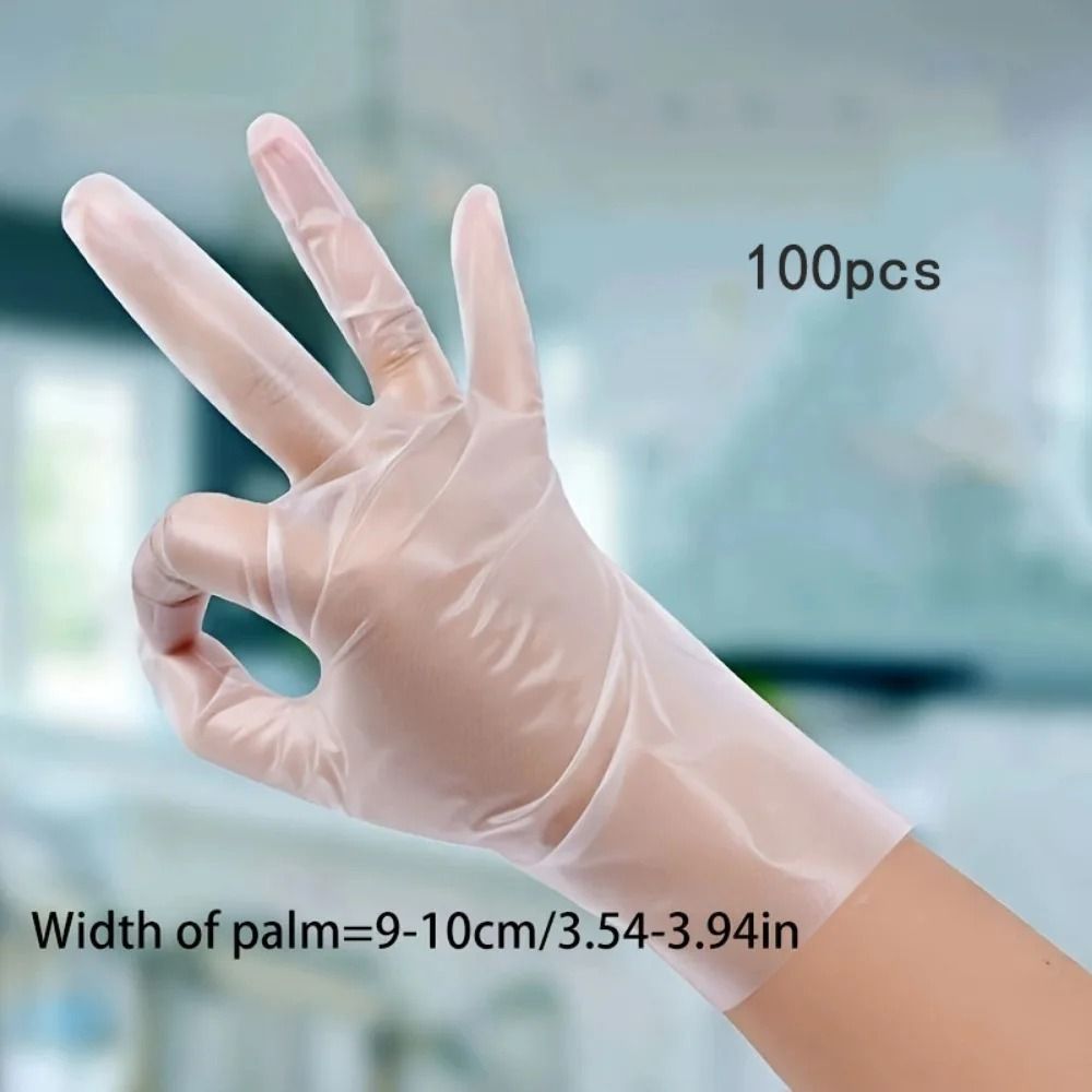 100-Piece Premium TPE Disposable Gloves