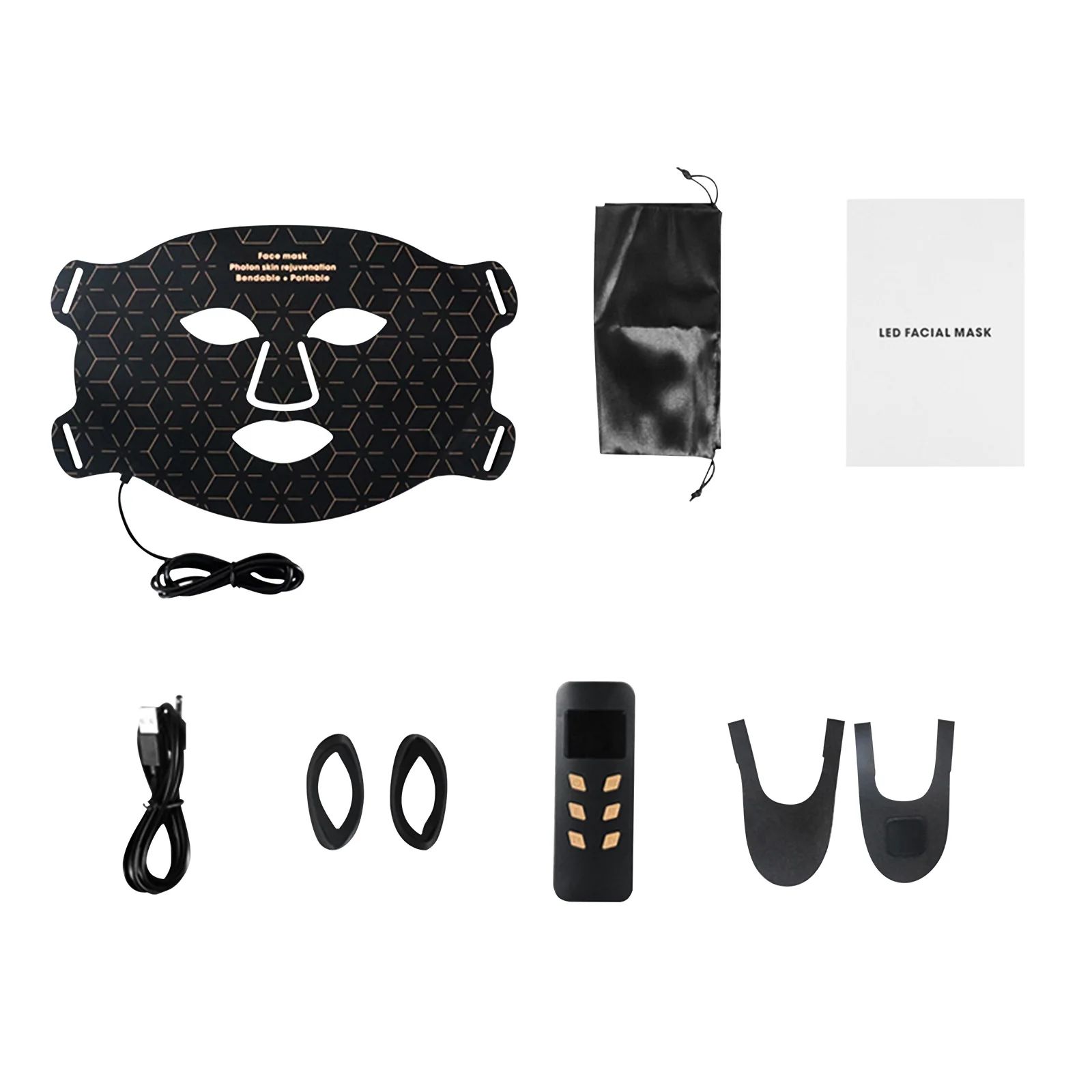 Advanced LED Phototherapy Facial & Neck Rejuvenation Mask – 240-LED Infrared Skin Renewal Technology