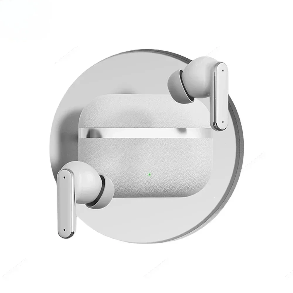 LeatherTouch Wireless Bluetooth Earbuds with Noise Cancellation & Long Battery Life