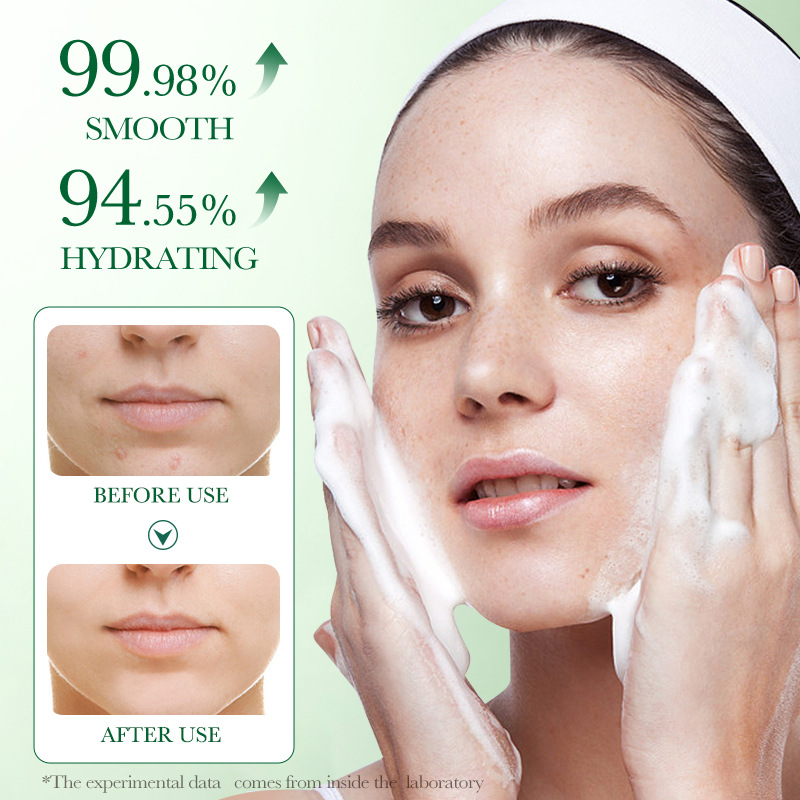 Centella Asiatica Facial Cleanser Moisturizing & Oil Control Face Wash Foam for Clear Hydrated Skin