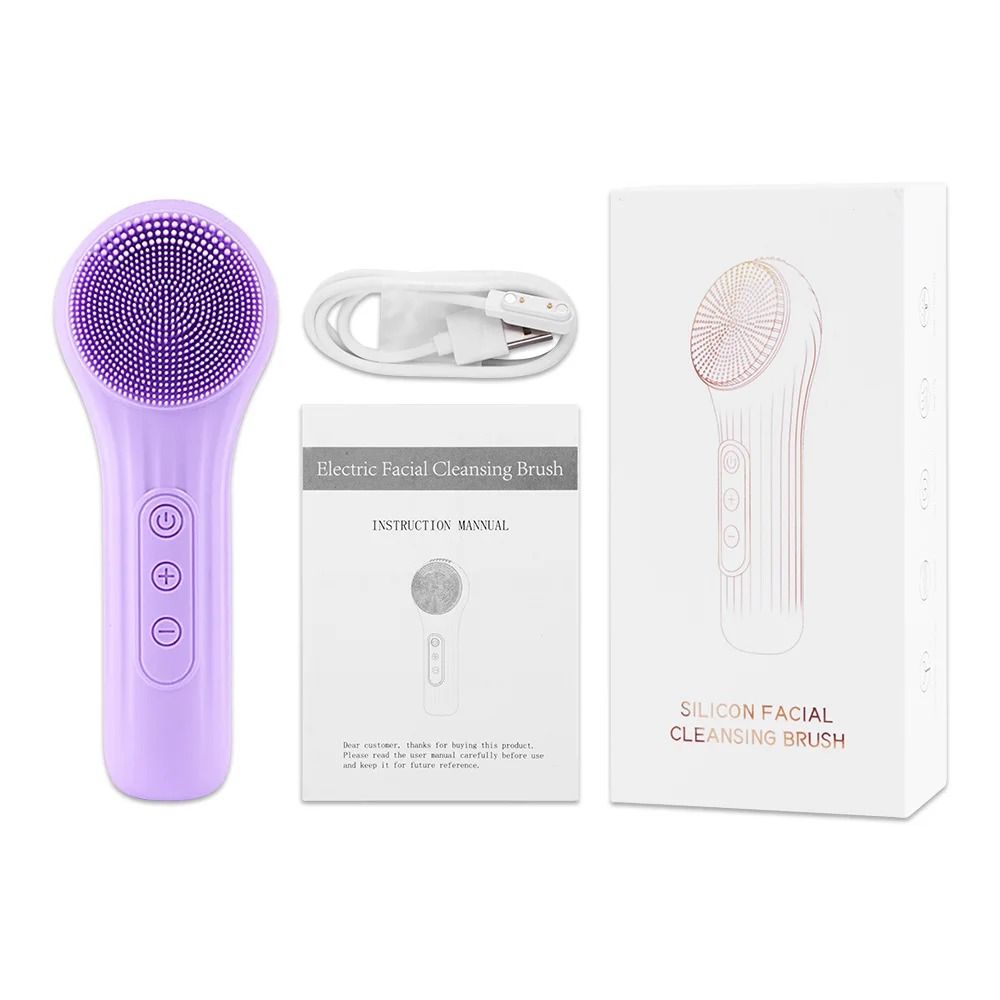 Sonic Silicone Facial Cleansing Brush and Massager