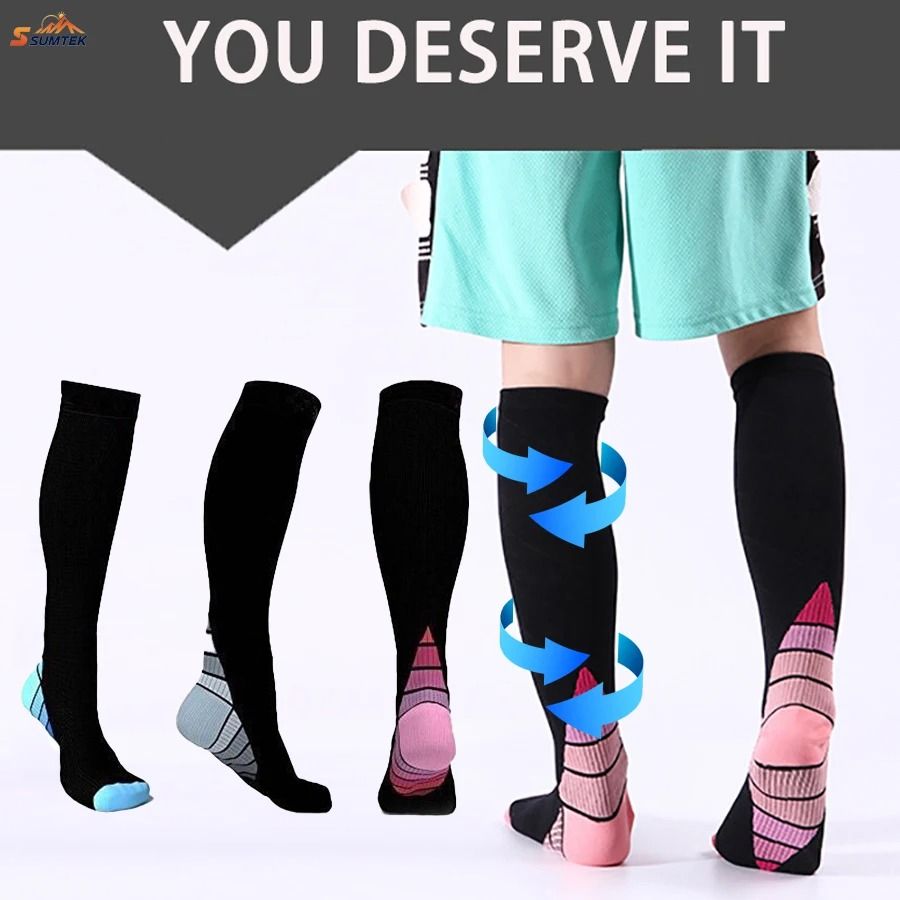 Industrial-Standard Multi-Sport Compression Socks (3 Pairs)