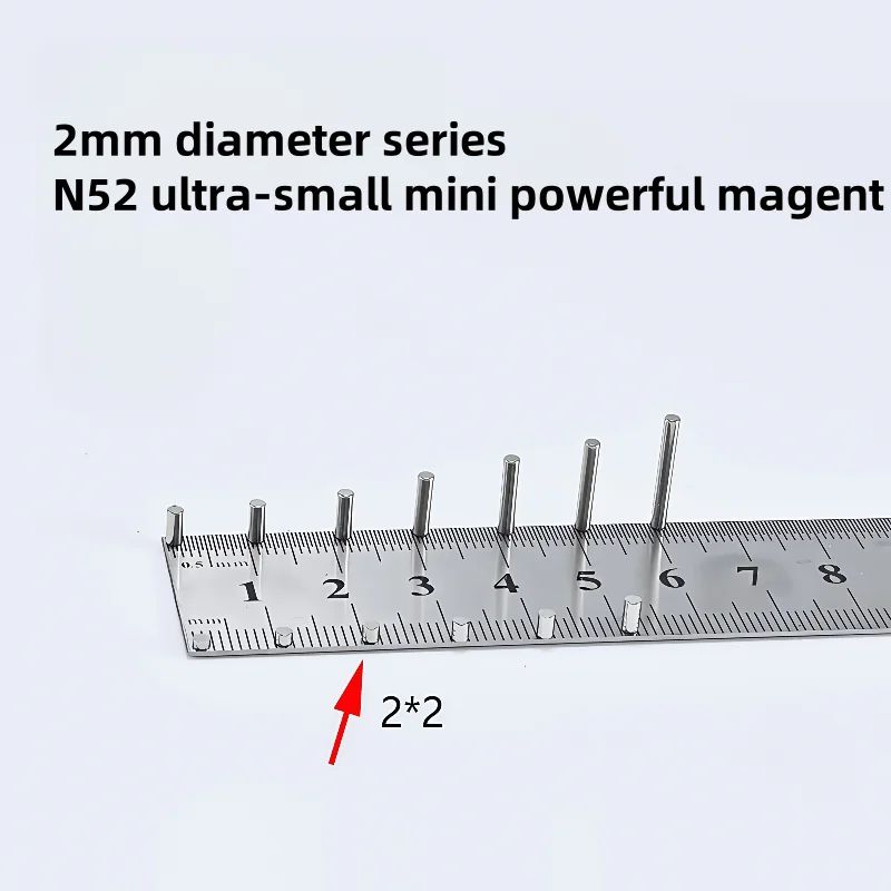 N52 Neodymium Mini Disc Magnets 2mm Strong Rare Earth Fridge and Craft Magnets