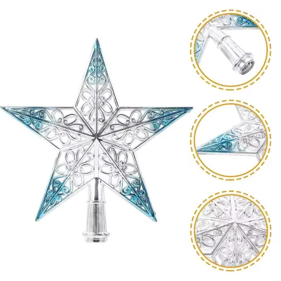 Glittering Christmas Tree Star Topper