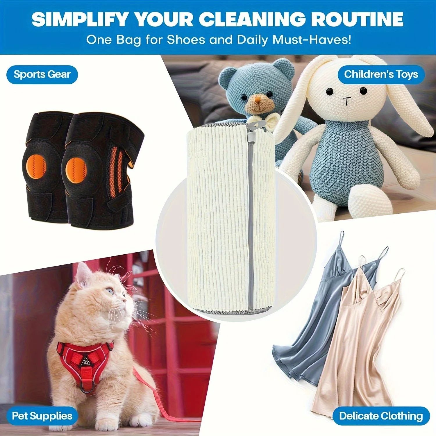 Shoe Washing Laundry Bags Set of 2