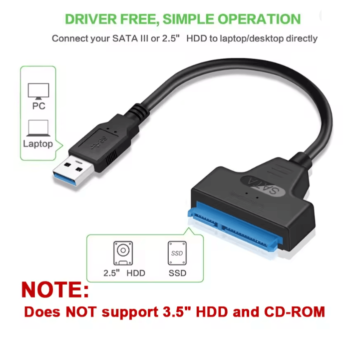 SwiftLink Sata to Usb Adapter Cable