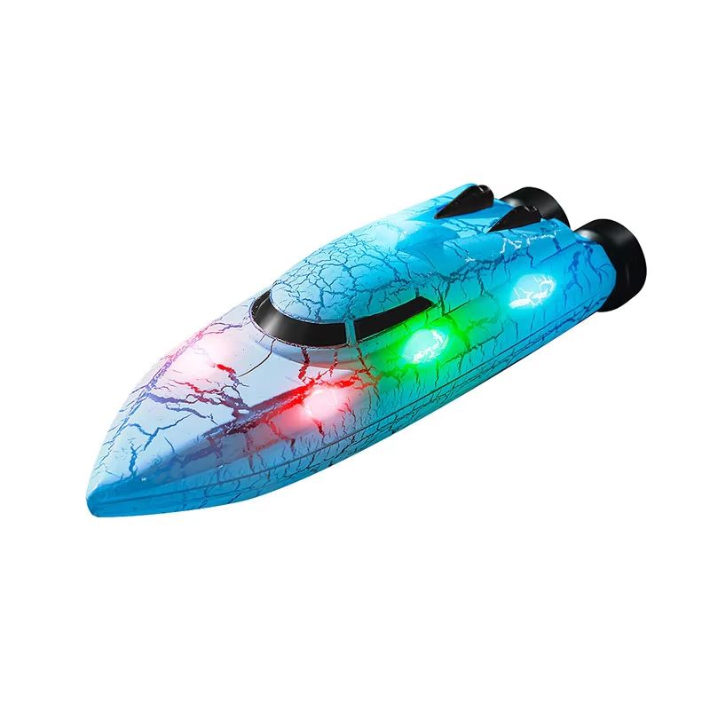 WaveMaster 2.4 GHz Waterproof RC Racing Boat with 360° Flip & LED Effects