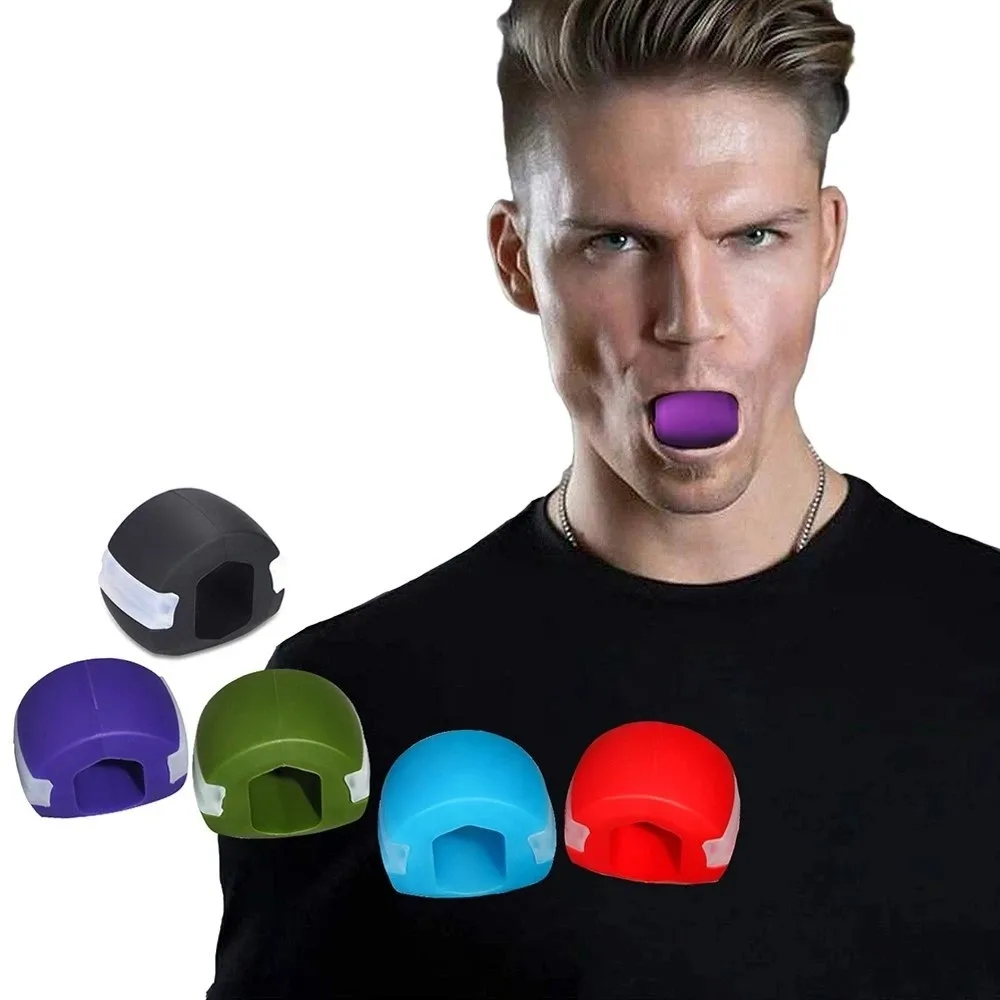 Silica Gel Face Fitness Ball Jaw Exerciser & Facial Toner for Double Chin Reduction