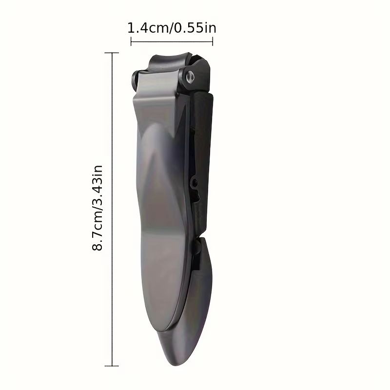 Stainless Steel Nail Clippers – Sharp Edge Fingernail & Thick Toenail Trimmer
