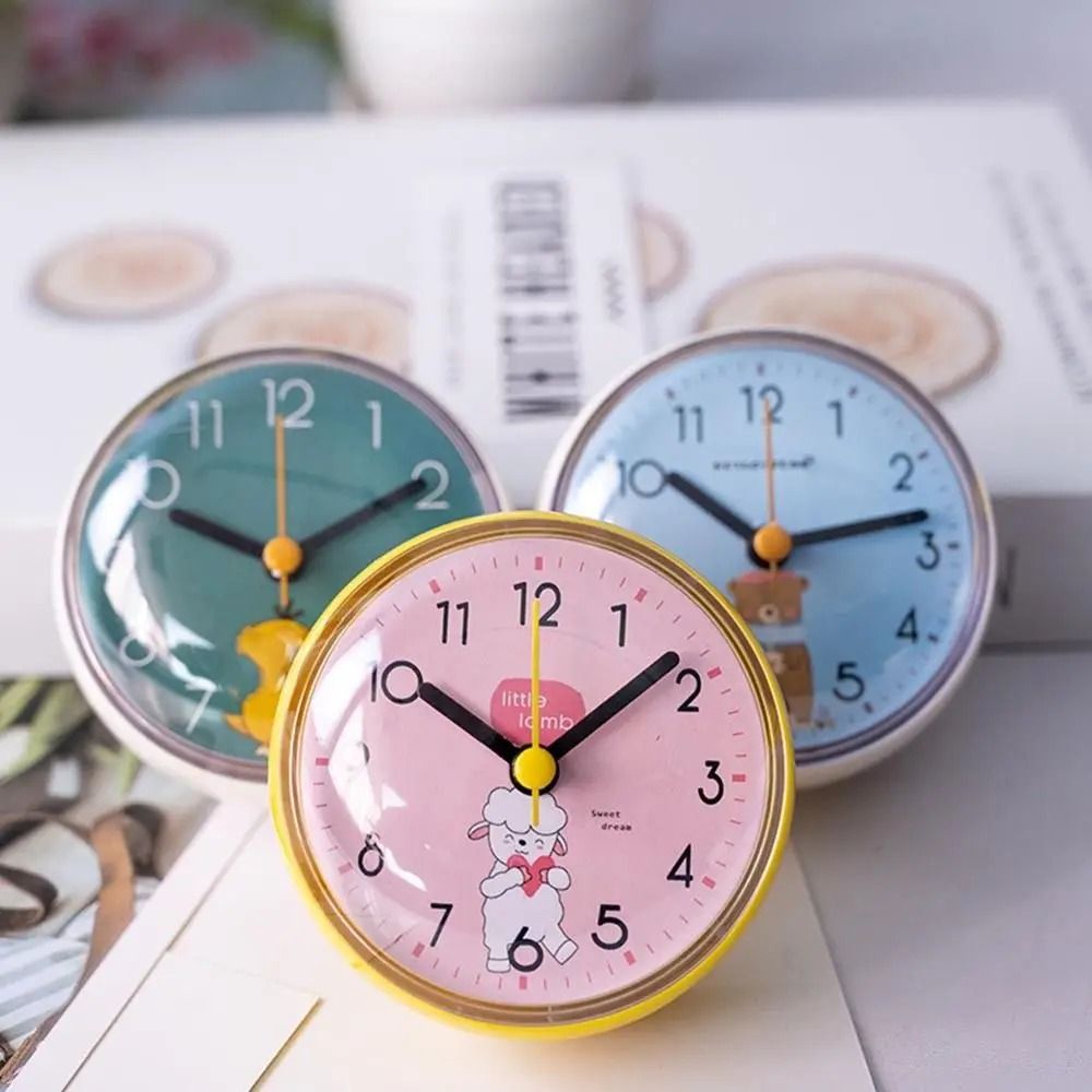 Waterproof Suction Clock Mini Bathroom Wall Clock Anti Fog Shower Timer
