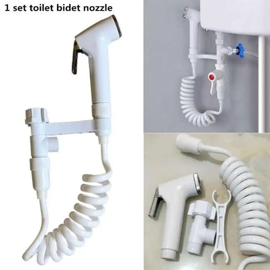 CleanFlow Handheld Bidet Sprayer Set – Stainless Steel Toilet Bidet Attachment with Flexible Shower Hose