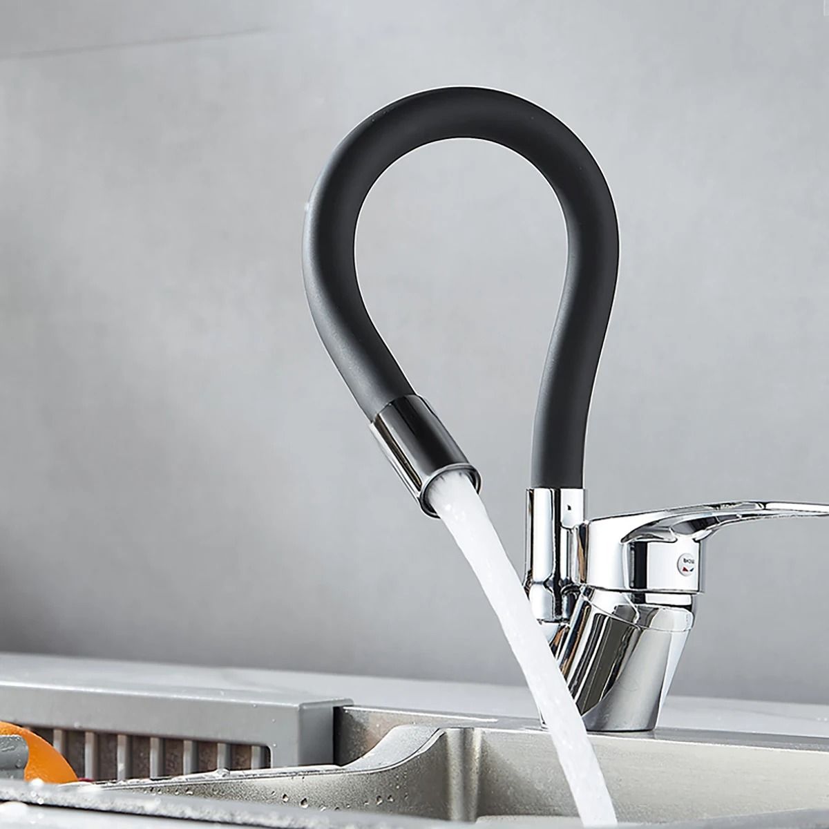 Flexible Rotating Kitchen Faucet with Hot and Cold Water Mixer