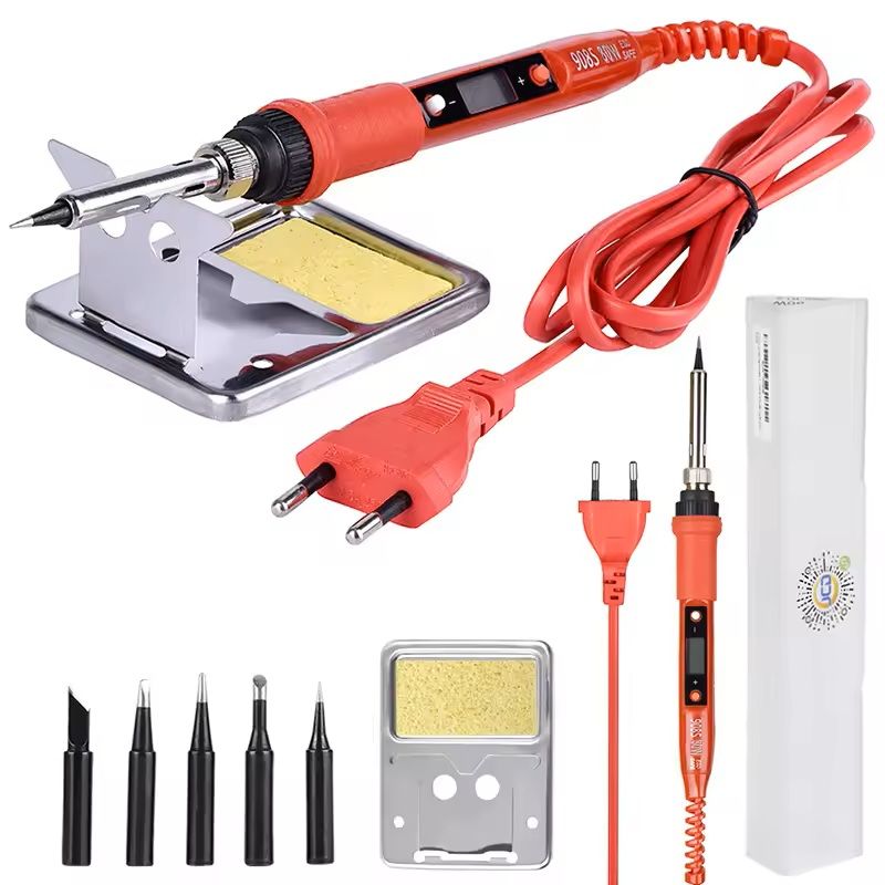 Adjustable Temperature Soldering Iron Kit with LCD Display