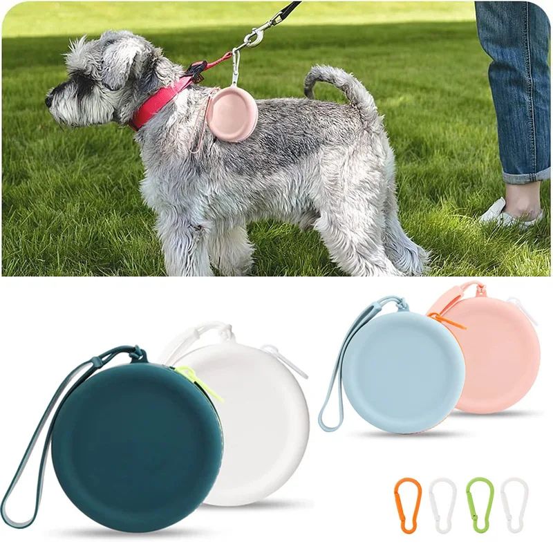 Waterproof Silicone Dog Treat Pouch – Portable Training Snack Bag for Outdoor Walking & Reward Training