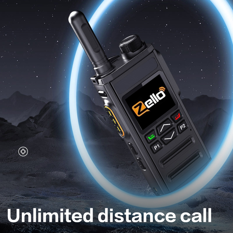 Android POC Radio Professional Long-Range Walkie Talkie with SIM & Bluetooth