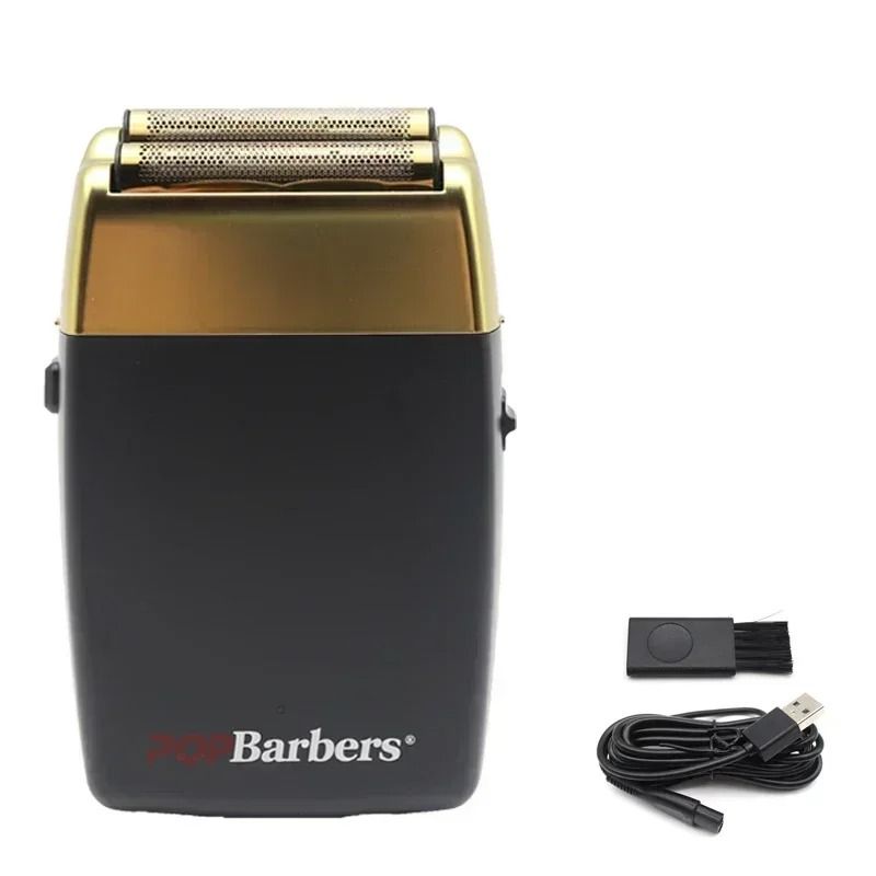 Professional Electric Beard Trimmer Double Foil Shaver with USB Charging