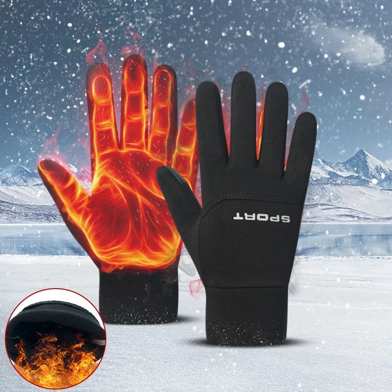 Thermal Football & Outdoor Sports Gloves – Waterproof High-Density Nylon Grip