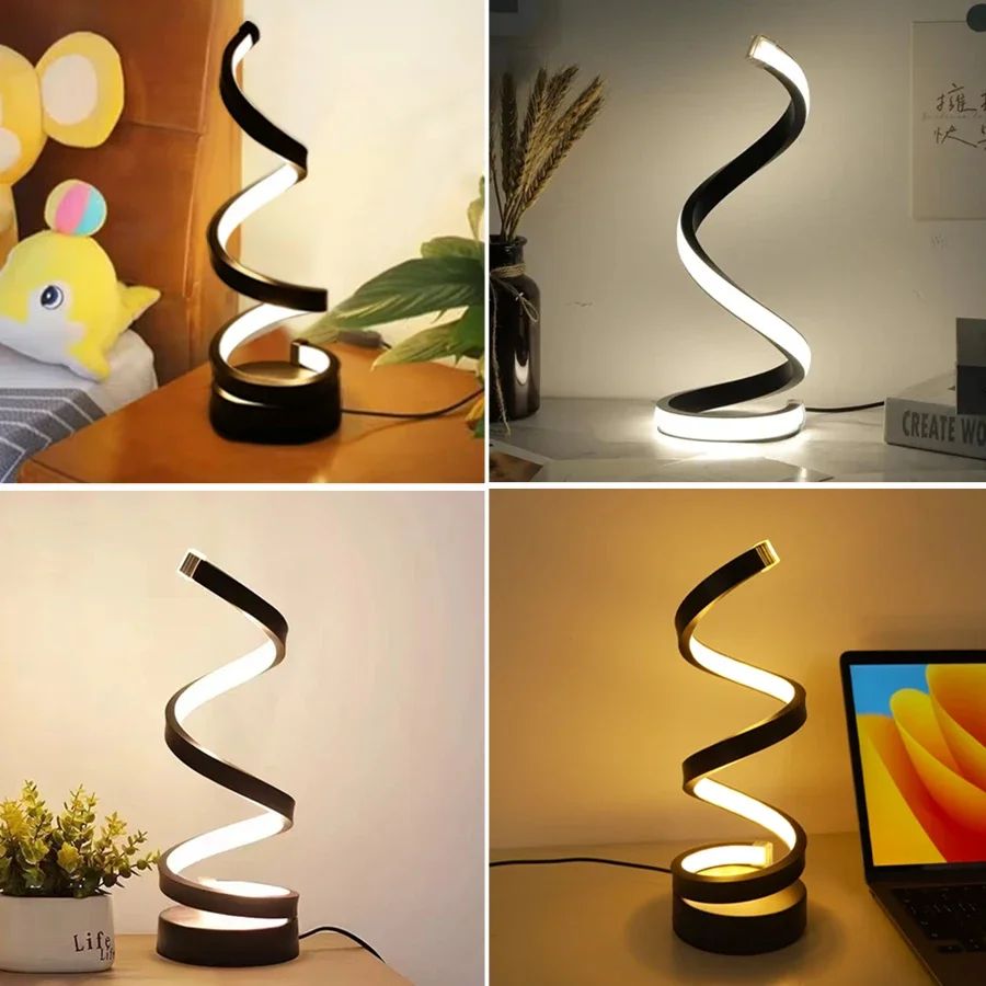 Modern Spiral LED Dimmable Night Lamp