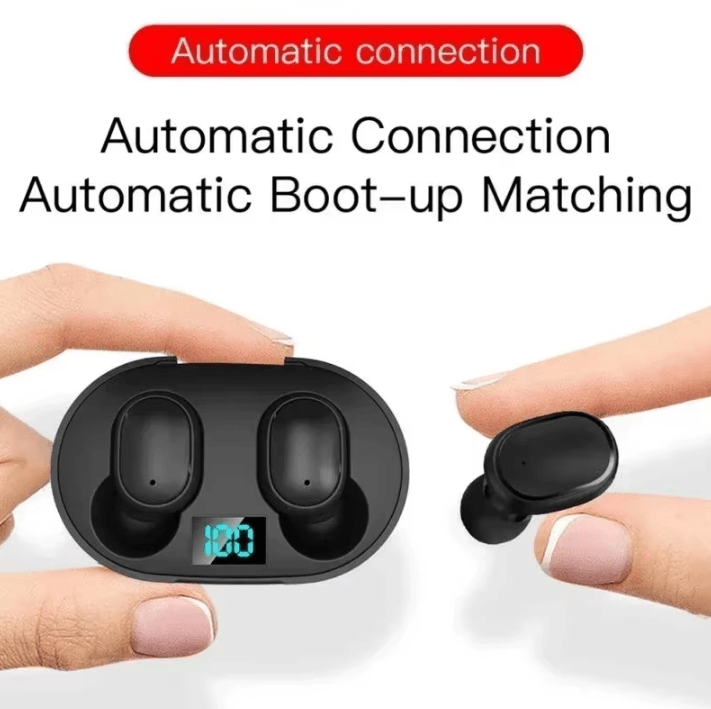 E6S Wireless Bluetooth Earphones – TWS Noise Cancelling Sport Earbuds with Mic