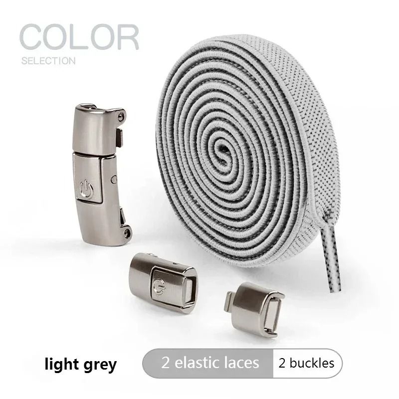 No-Tie Elastic Laces with Press Lock System