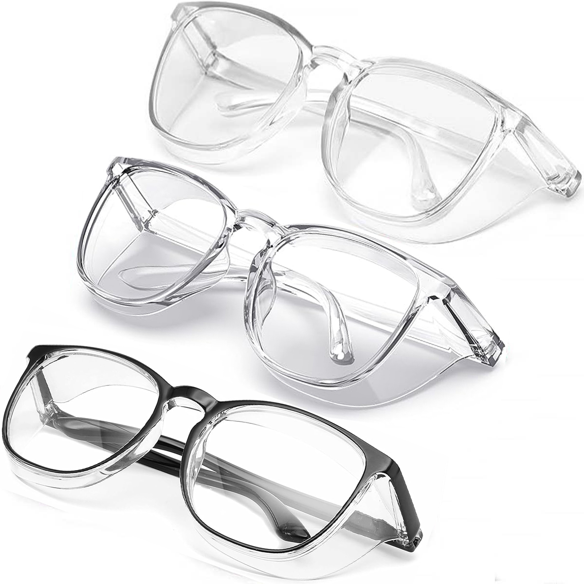 Anti Fog Blue Light Blocking Glasses with Side Shields for Pollen and Dust Protection