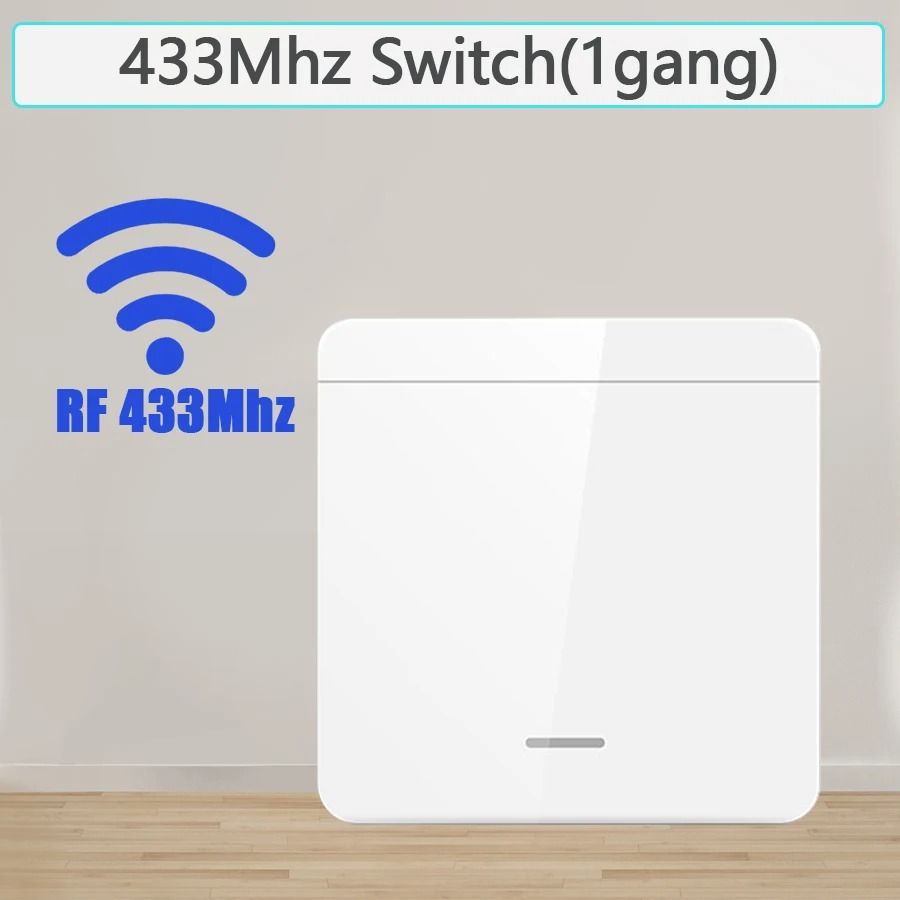 RF 433MHz Wireless Light Switch Receiver and Wall Panel Controller