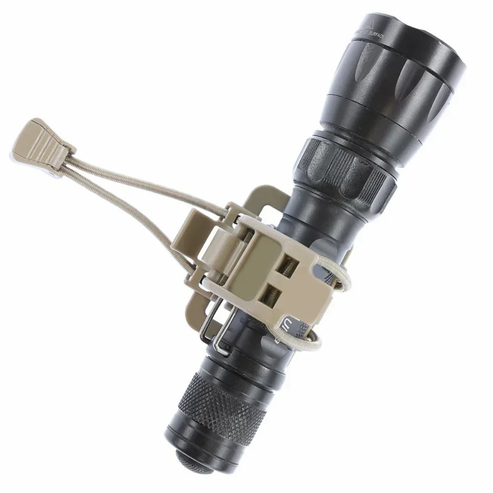Tactical Flashlight Clip Molle Hiking Accessories Hanging Buckle Shovel Clamp Axe Clamp Bracket Backpack