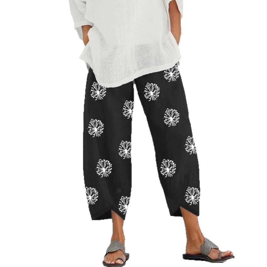 Elegant Autumn Joggers, Street Wear Women Clothes, Cotton Linen Sweatpants, Casual Women Pants