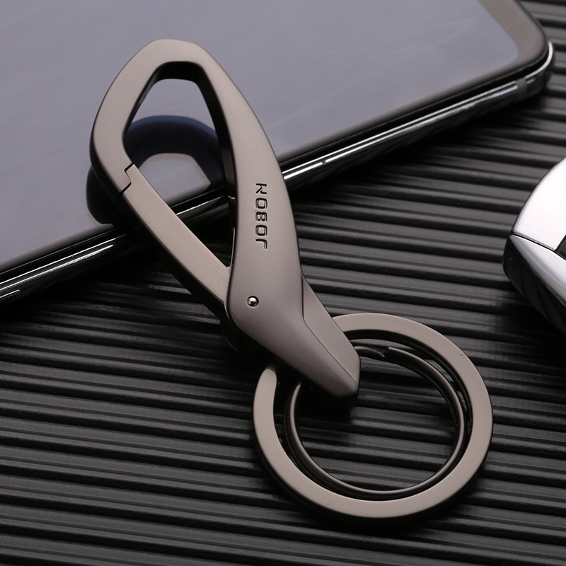 Double Ring Metal Keychain for Waist Hanging Everyday Carry
