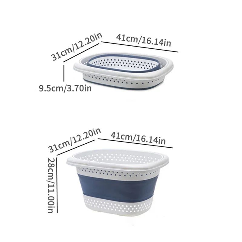 Collapsible Folding Laundry Basket – Large Capacity Pop-Up Plastic Clothes Hamper with Space-Saving Design