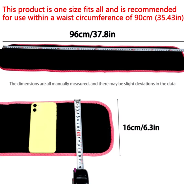 CoreHeat Sauna Sweat Waist Trimmer Belt for Fat Burning & Training Support