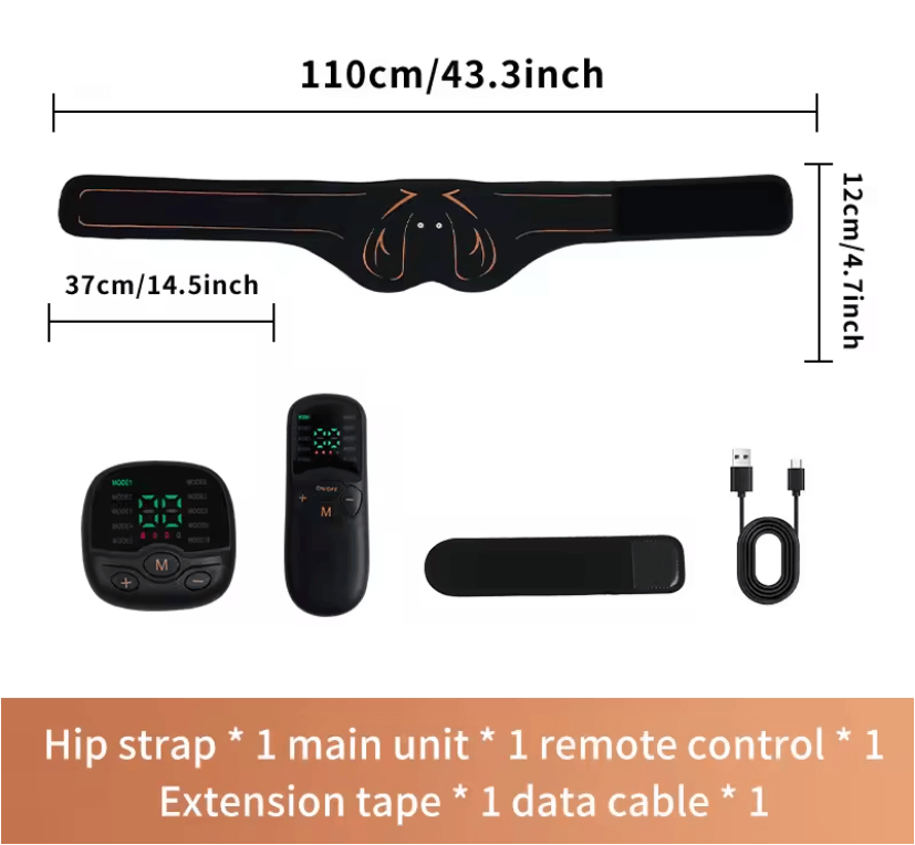 Electric Hips Trainer EMS Muscle Toner for Butt Lifting and Fat Burn
